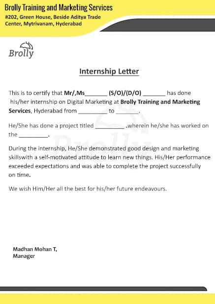 digital marketing course with internship certification